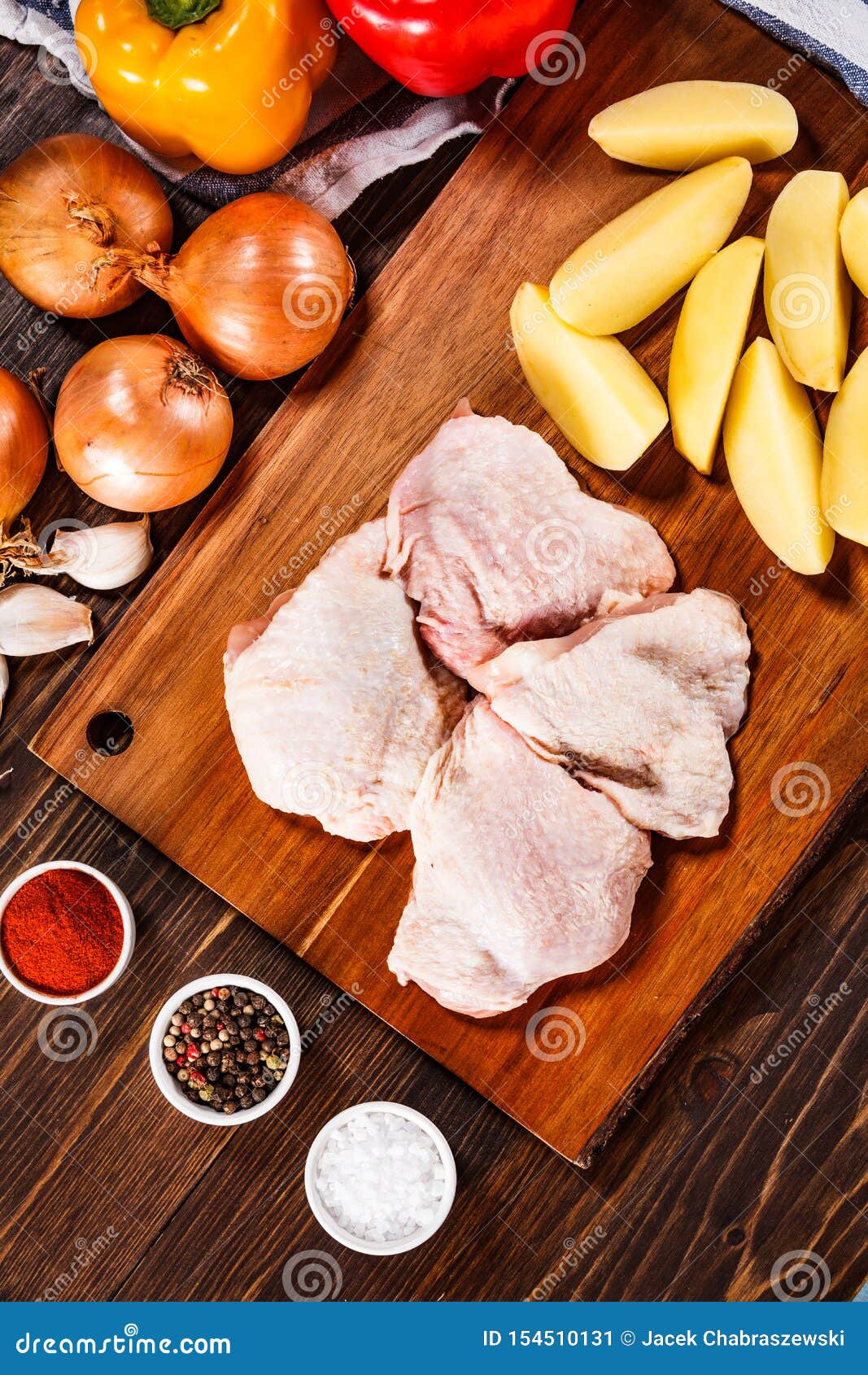 Raw Chicken Legs on Cutting Board Stock Image Image of dinner, dish