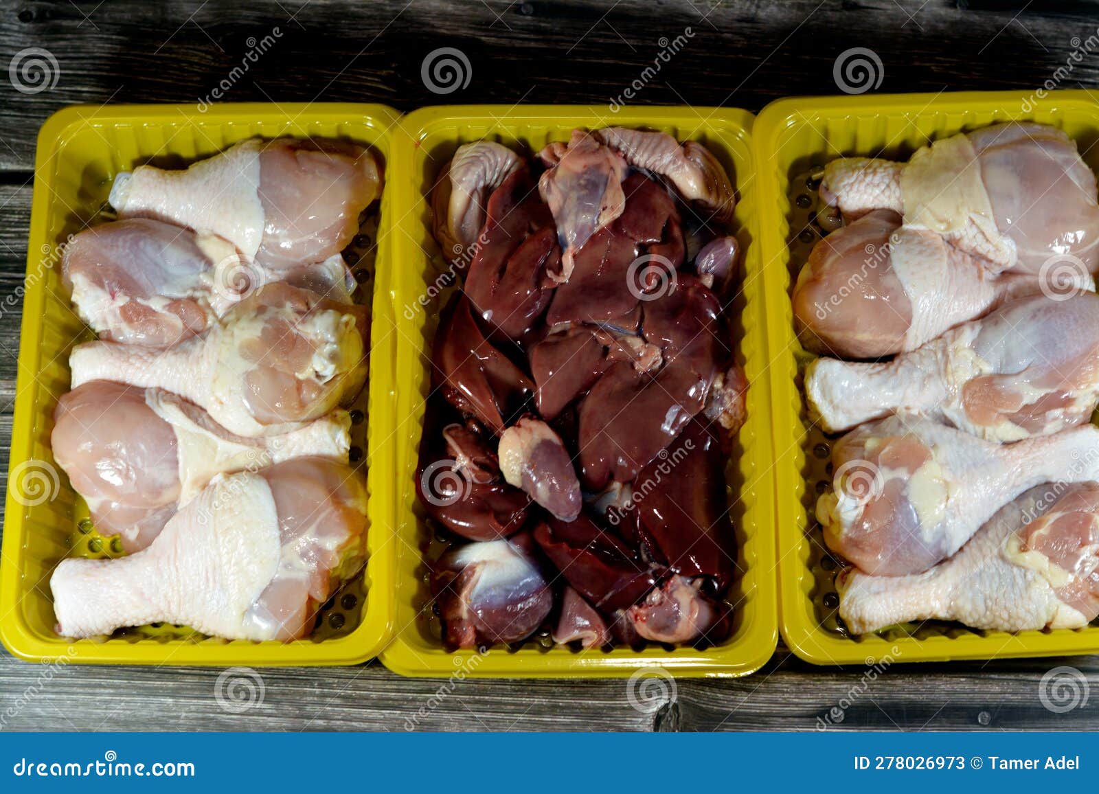 Raw Chicken Legs Drumsticks Hindquarter With Skin And Bones And Fresh