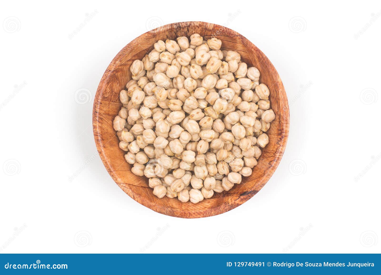 Raw Chickpeas in a bowl stock image. Image of macro 129749491