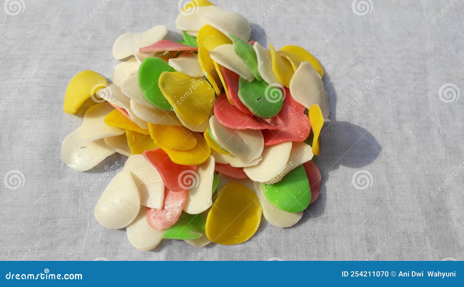 Raw Chips or Crackers with Multicolored Stock Photo Image of