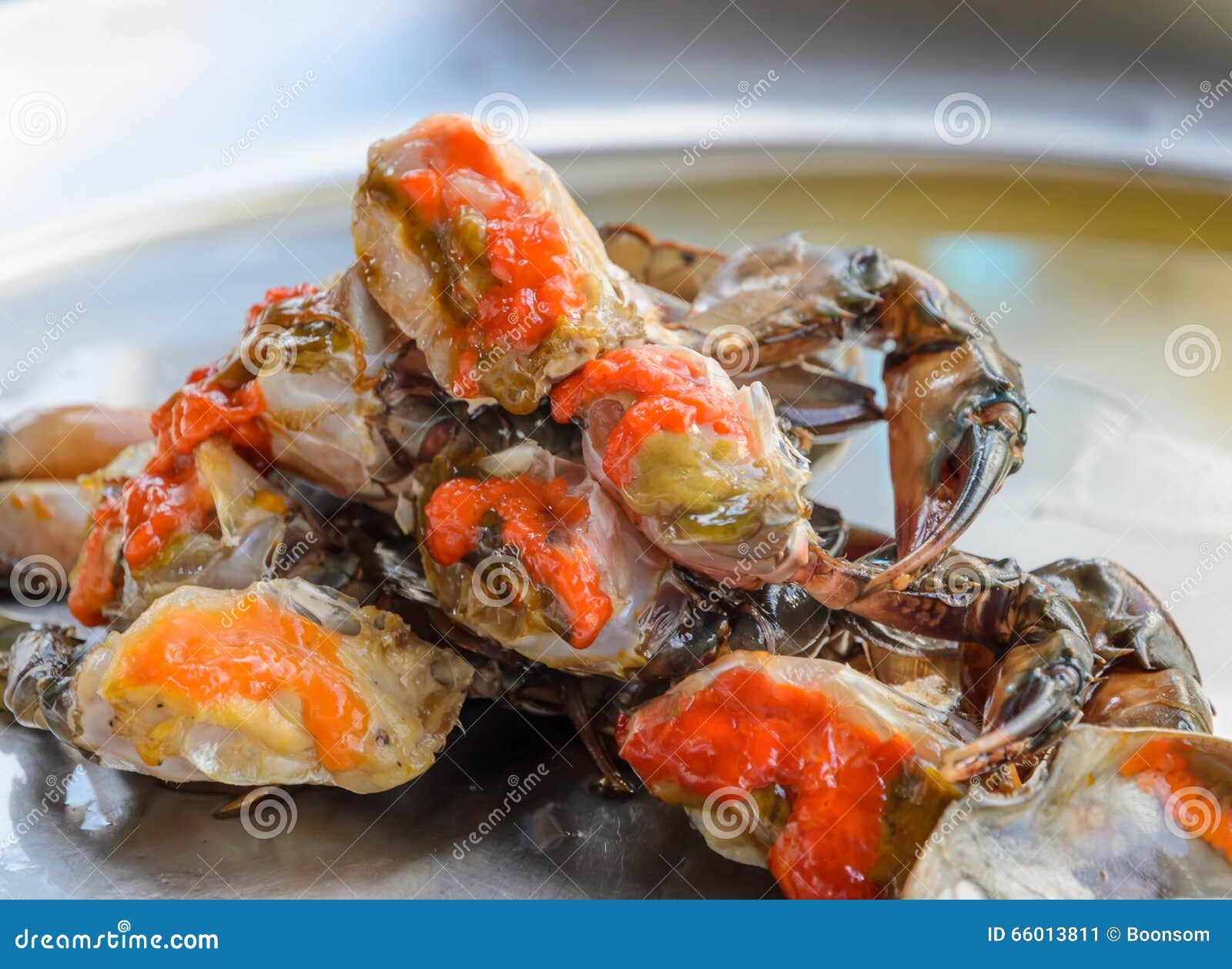 Raw Crab Marinated in Fish Sauce, Thai Cuisine Stock Image - Image of  female, serving: 66013811