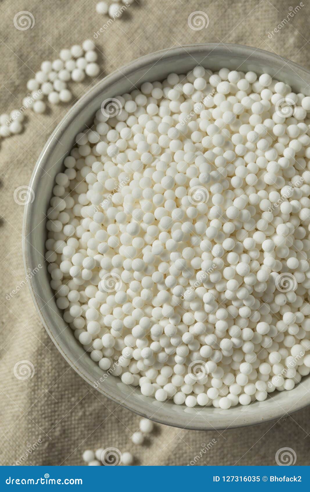Raw Dry Tapioca Pearls stock image. Image of cooking 127316035