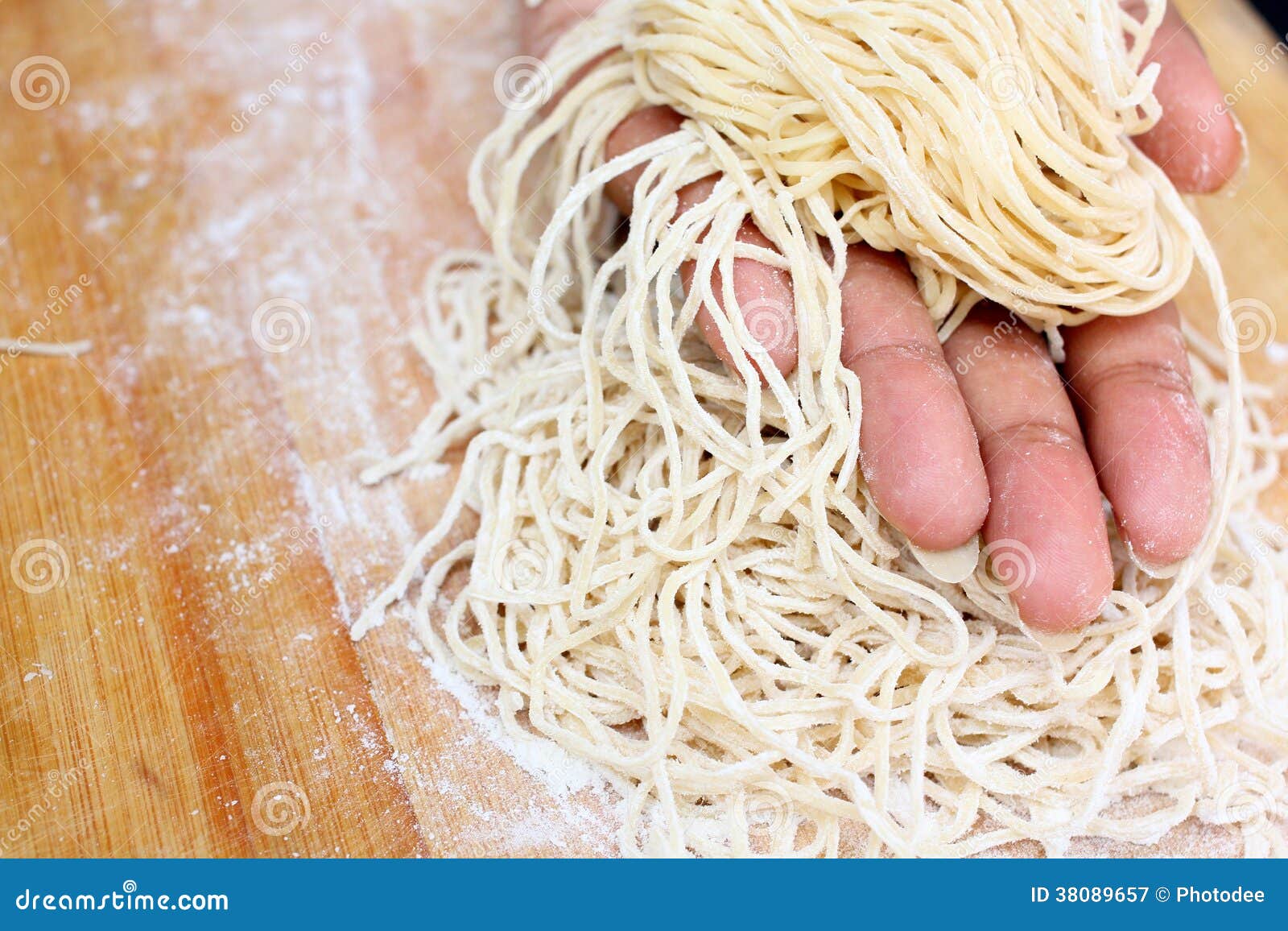 Raw egg noodles stock image. Image of asian, cook, homemade 38089657