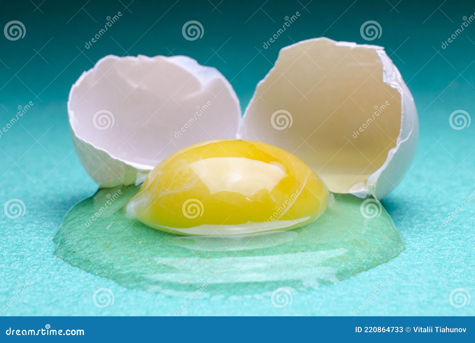 Raw Egg White and Yolk Closeup Isolated Stock Image Image of cuisine