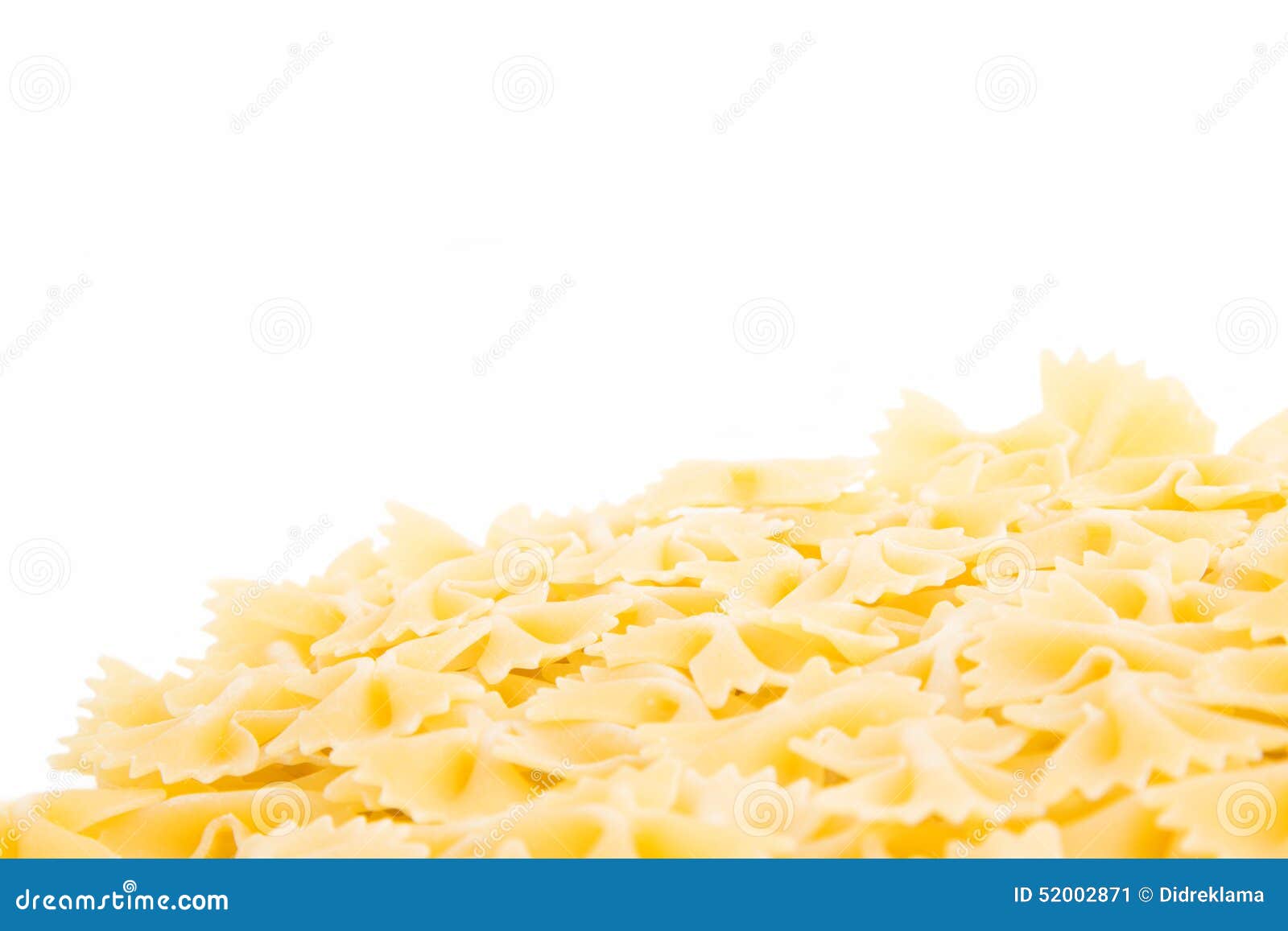 Raw Farfalle Bow Tie Pasta stock image. Image of ties 52002871