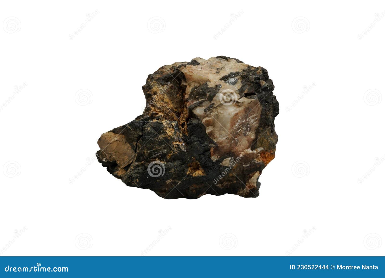 Raw Ferberite Ore Stone Isolated On White Background Stock Photo Image Of Material Coal 230522444