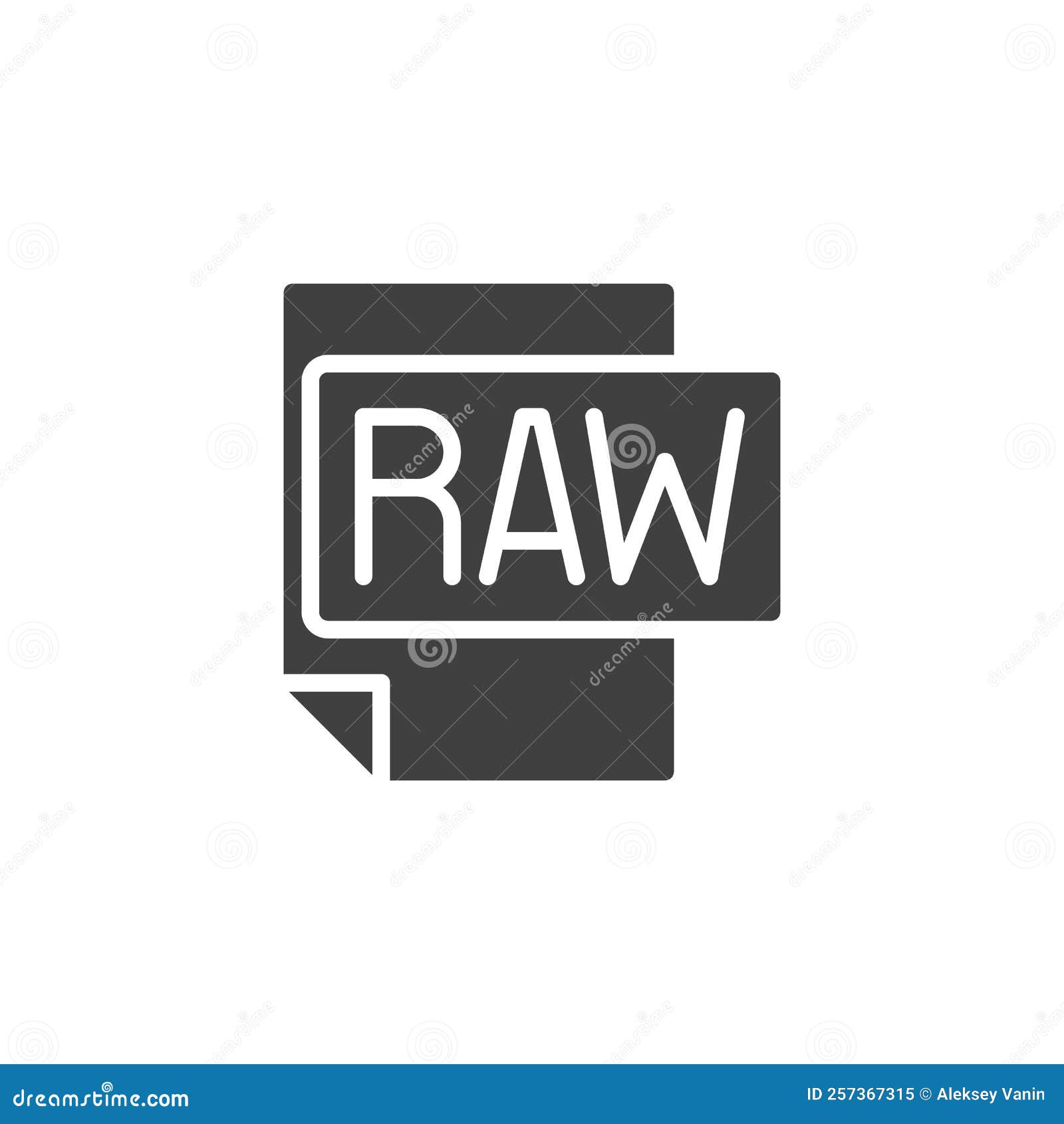Raw file vector icon stock vector. Illustration of pixel 257367315