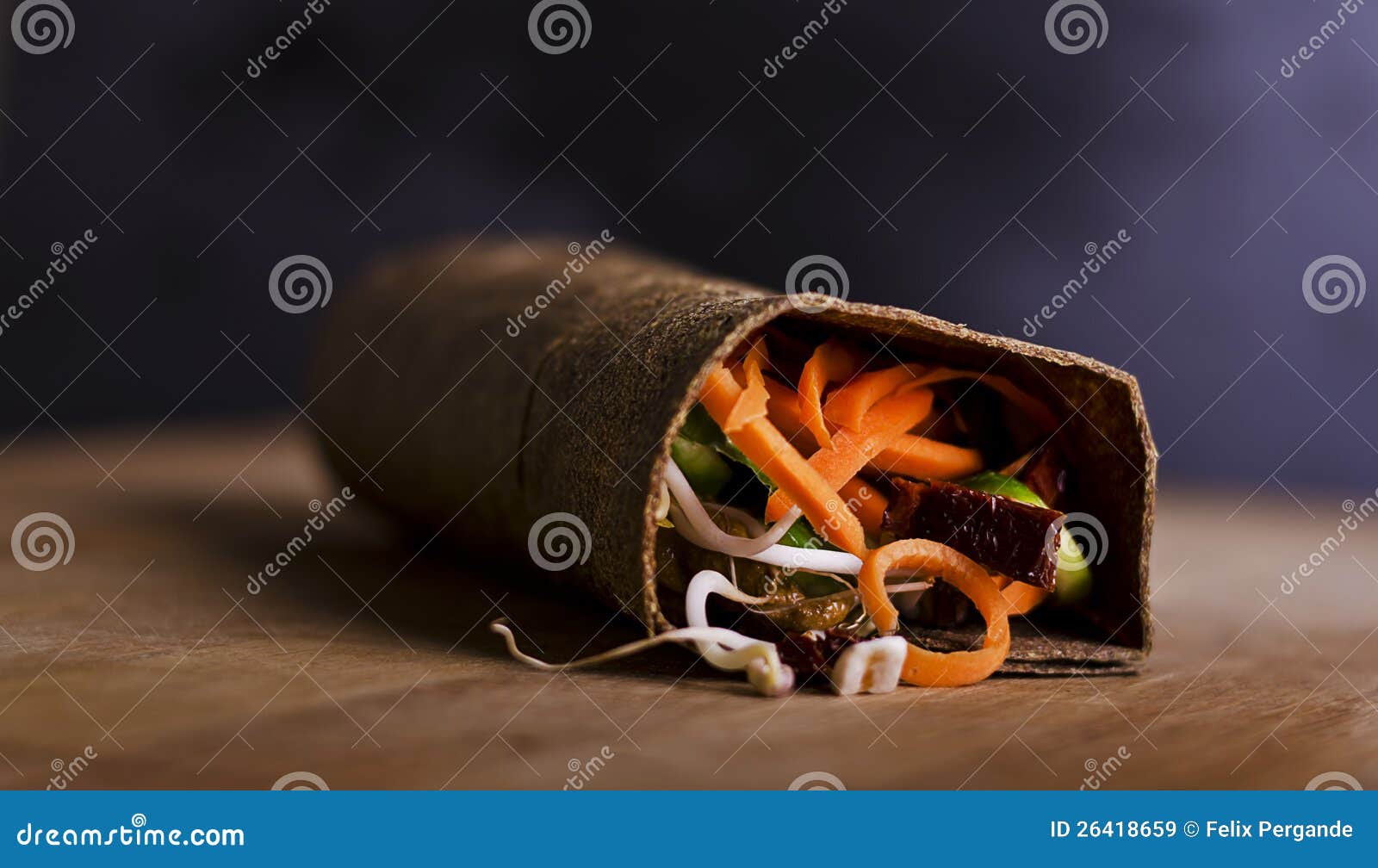 Raw food wrap stock image. Image of lettuce, fresh, agriculture 26418659