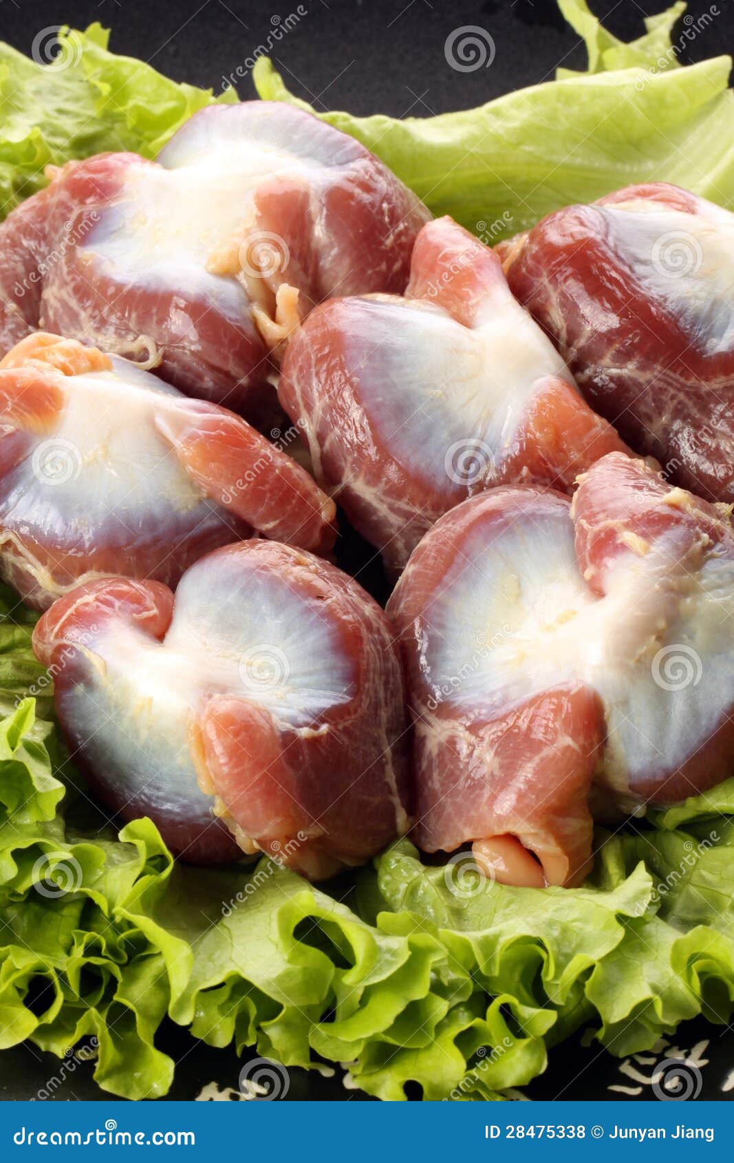 Raw fresh chicken gizzard stock photo. Image of frozen 28475338