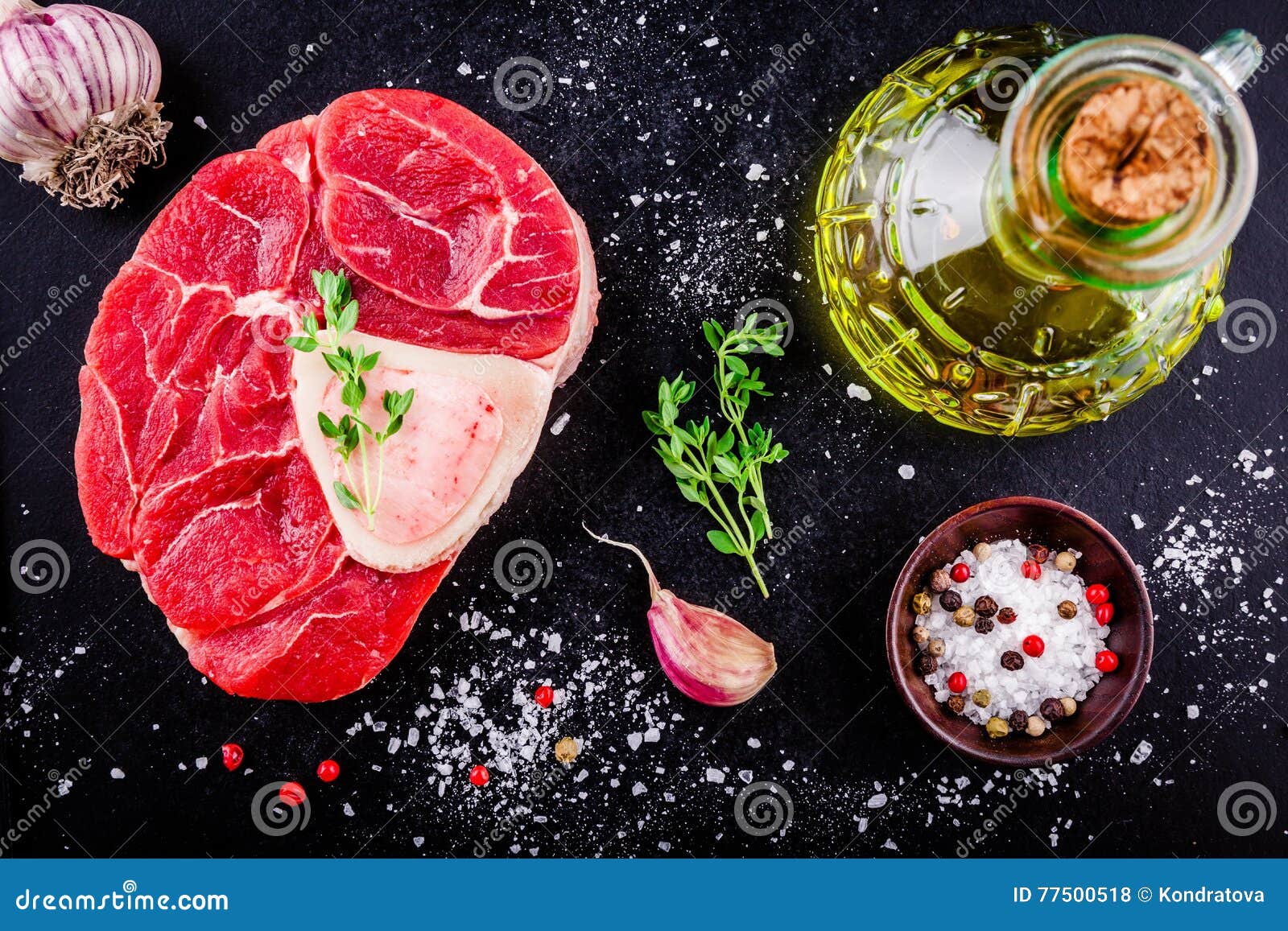 Raw Fresh Veal Shank Meat for Ossobuco Stock Photo Image of cutting