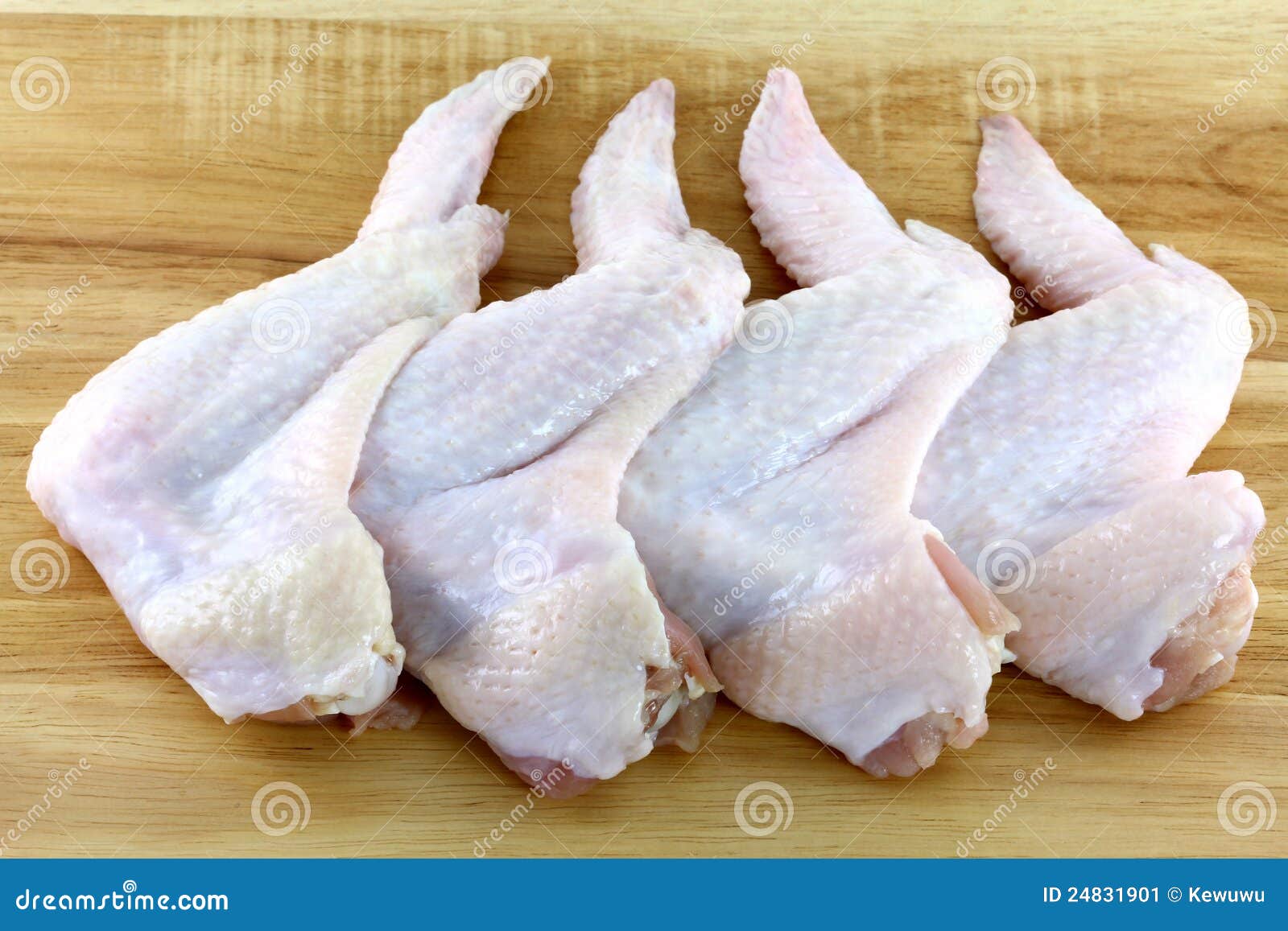 Raw and Fresh Whole Chicken Wings Stock Image - Image of edible
