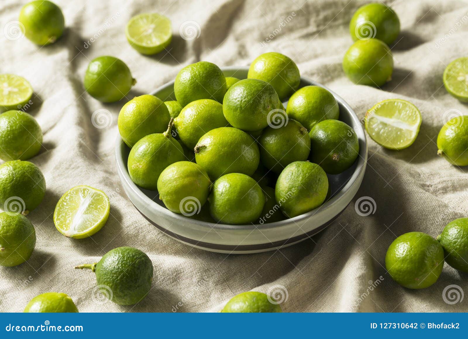 Raw Green Organic Key Limes Stock Photo Image of freshness, keylimes