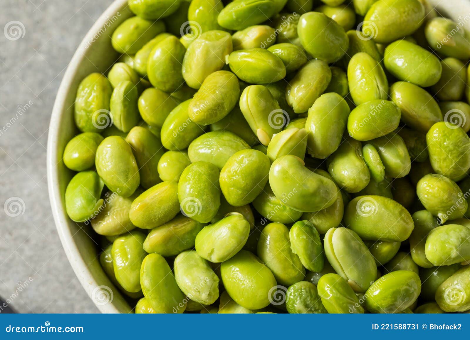 Raw Green Organic Steamed Edamame Stock Image - Image of nutrition ...