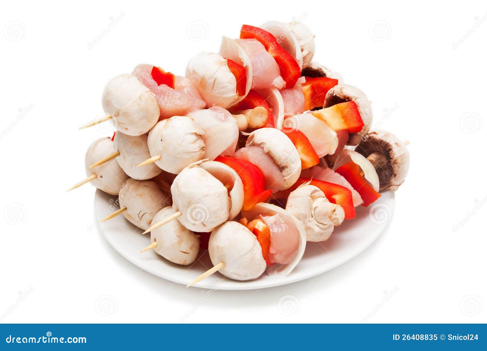 Raw grill sticks stock image. Image of barbeque, paprika 26408835