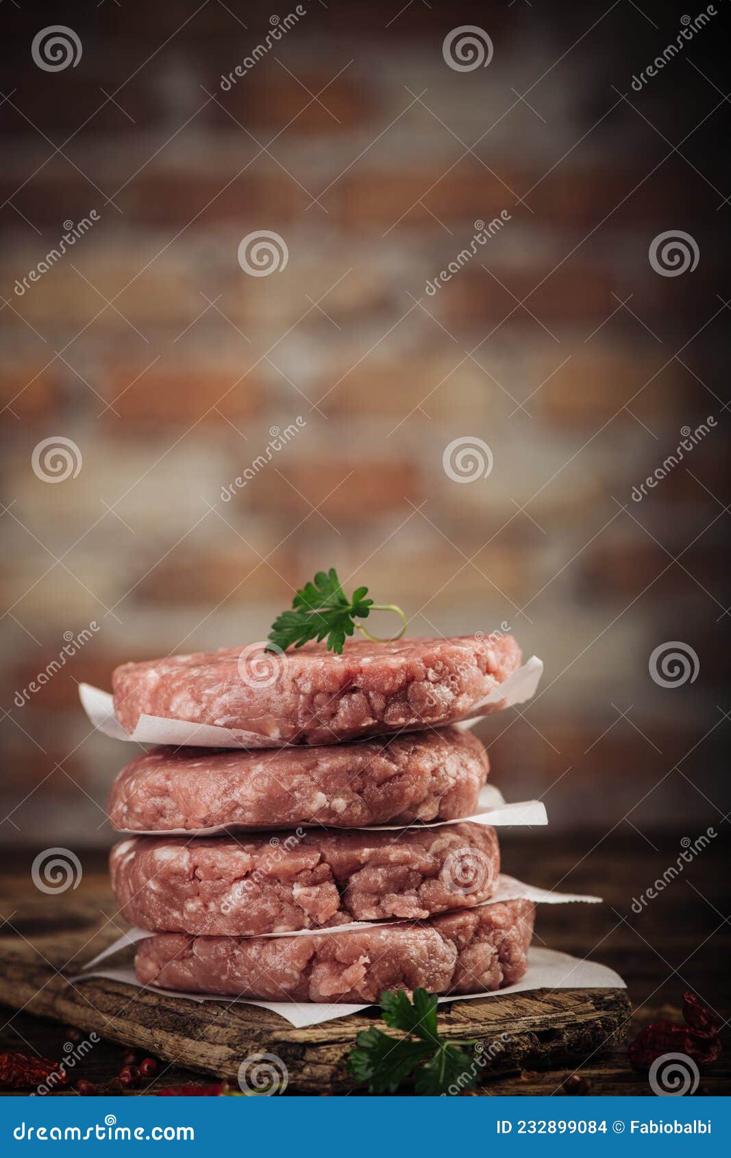 Raw Ground Beef Meat Burger Steak Stock Photo Image of hamburger
