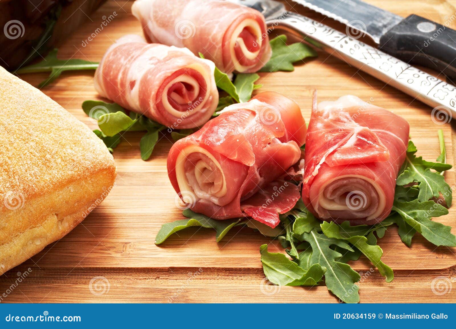 Raw ham stock image. Image of appetizer, breakfast, meat 20634159