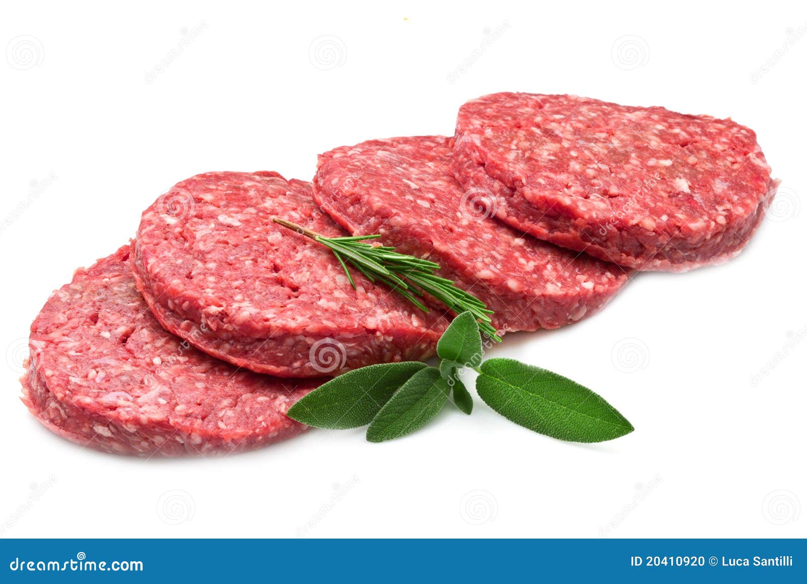Raw hamburger stock photo. Image of dinner, protein, grill 20410920