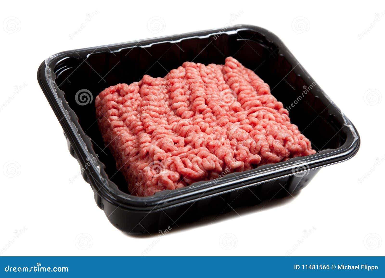 Raw Hamburger Meat on White Stock Photo Image of unhealthy, processed