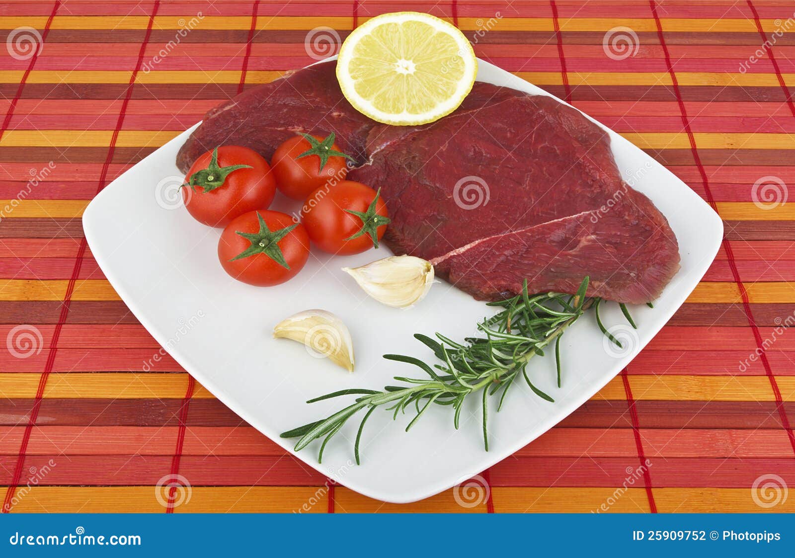 Raw horse meat stock photo. Image of meat, rosemary, food 25909752