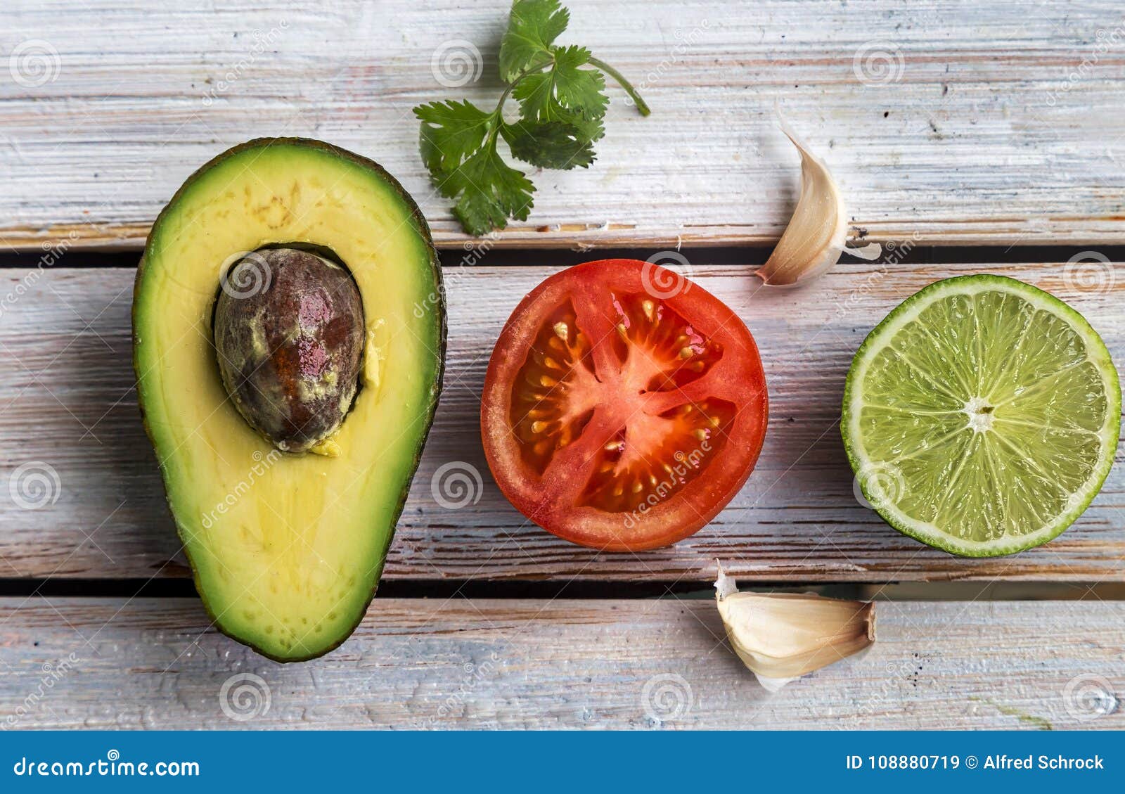 Raw Ingredients for Guac stock image. Image of lime 108880719