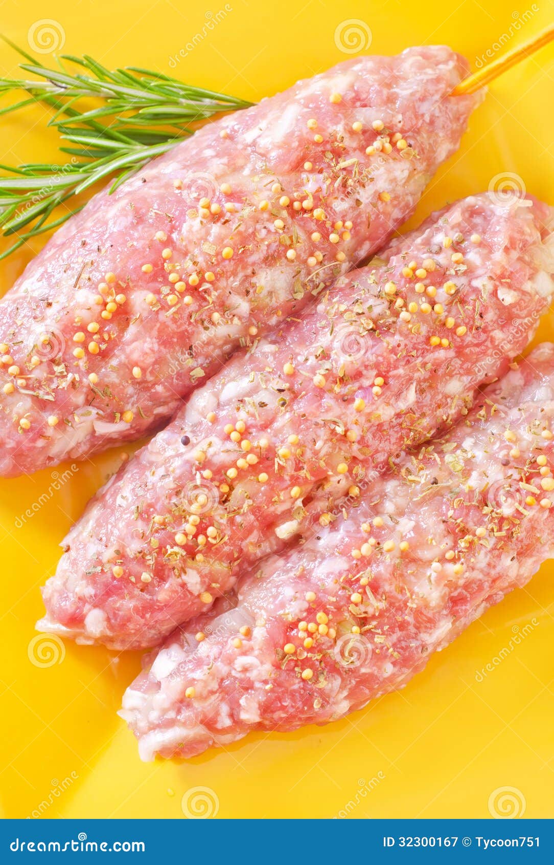 Raw kebab stock image. Image of kabob, food, cooked, ingredient 32300167