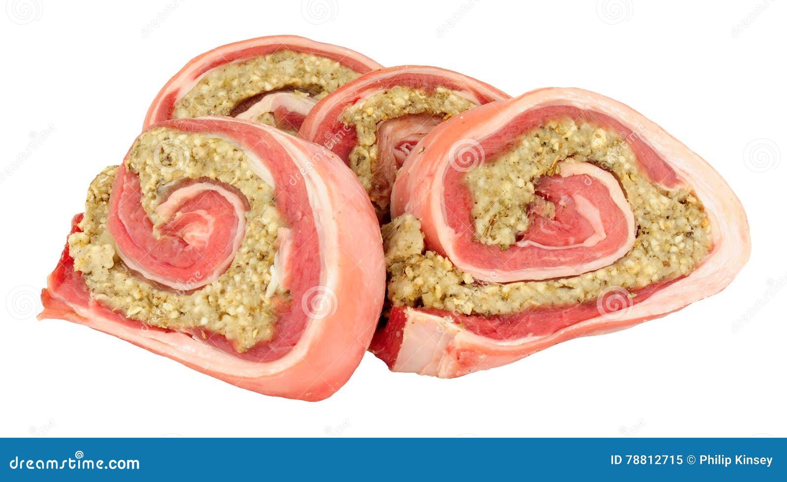 Raw Lamb Breast Meat with Stuffing Stock Image Image of filling