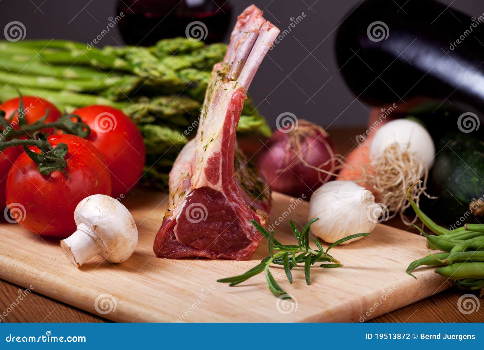 Raw lamb meat stock photo. Image of bean, spice, asparagus 19513872