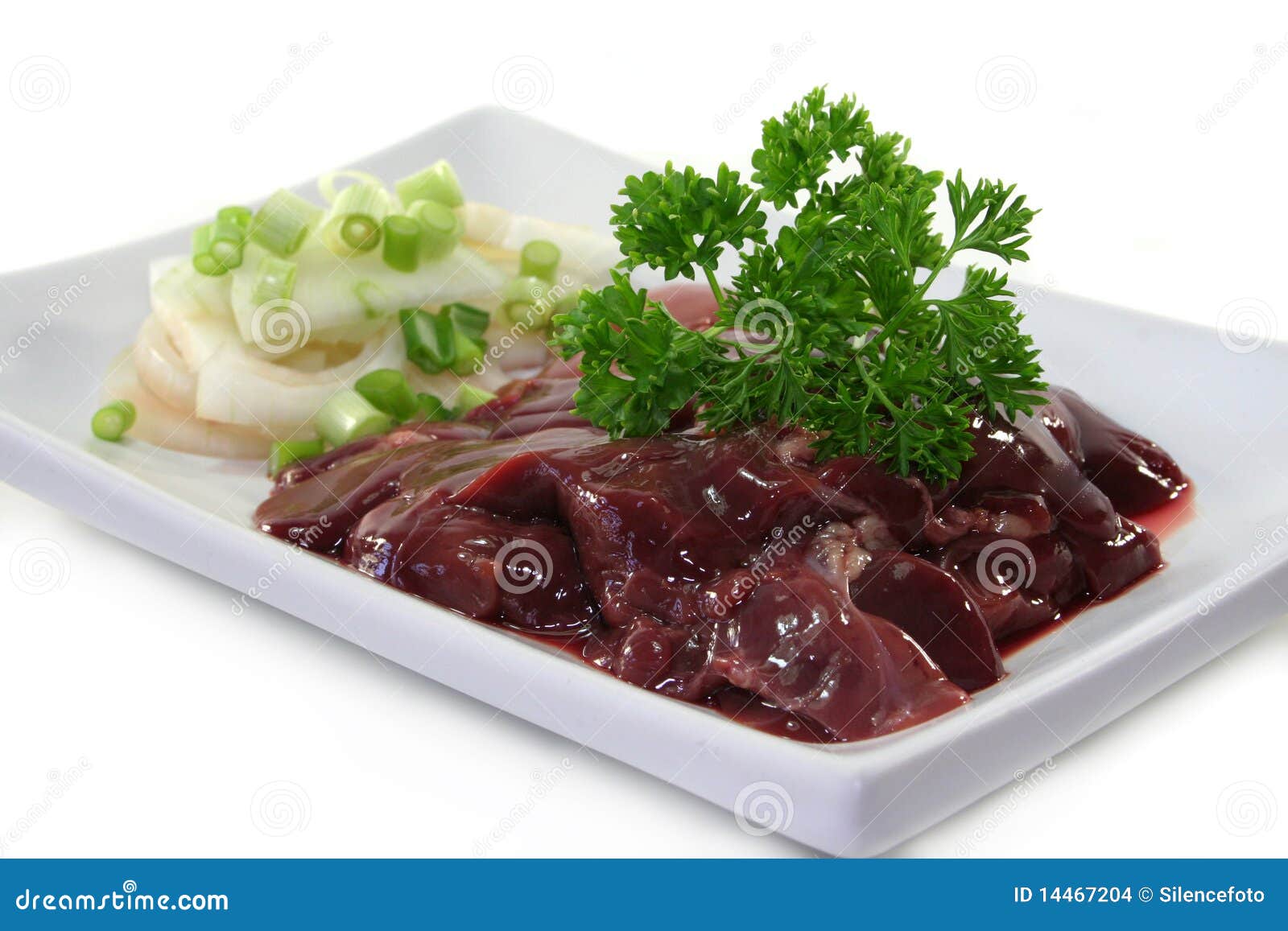 Raw liver stock photo. Image of food, salt, pepper, parsley 14467204