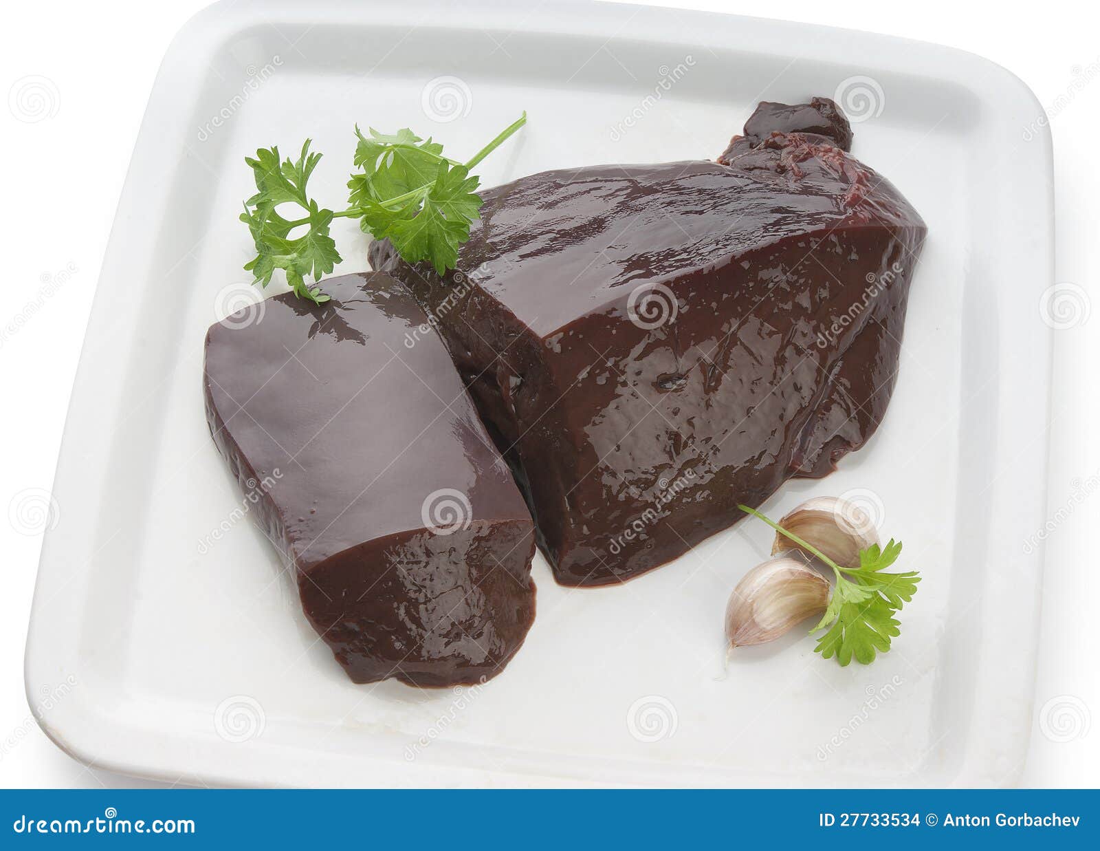 Raw liver stock photo. Image of produce, food, white 27733534
