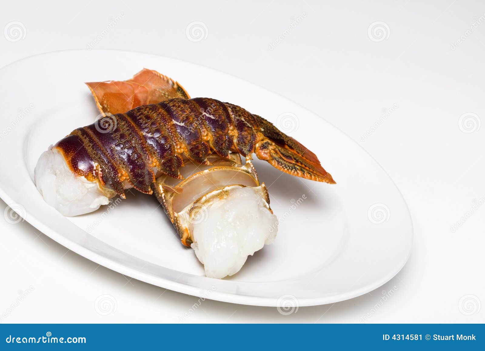 Raw Lobster tails stock image. Image of elegant, expensive 4314581