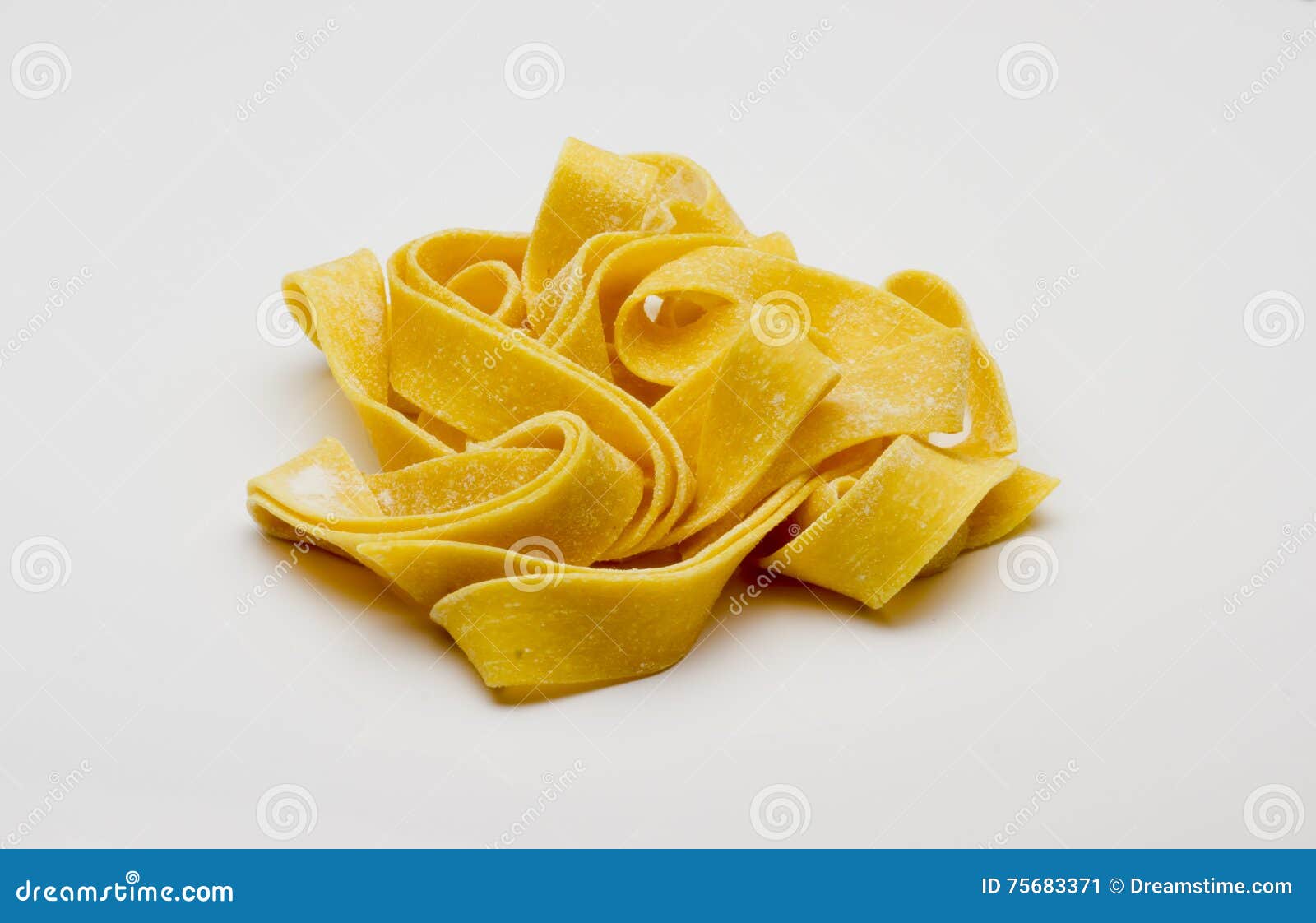 Raw, Long Tagliatelle Pasta Stock Image Image of culture, noodles