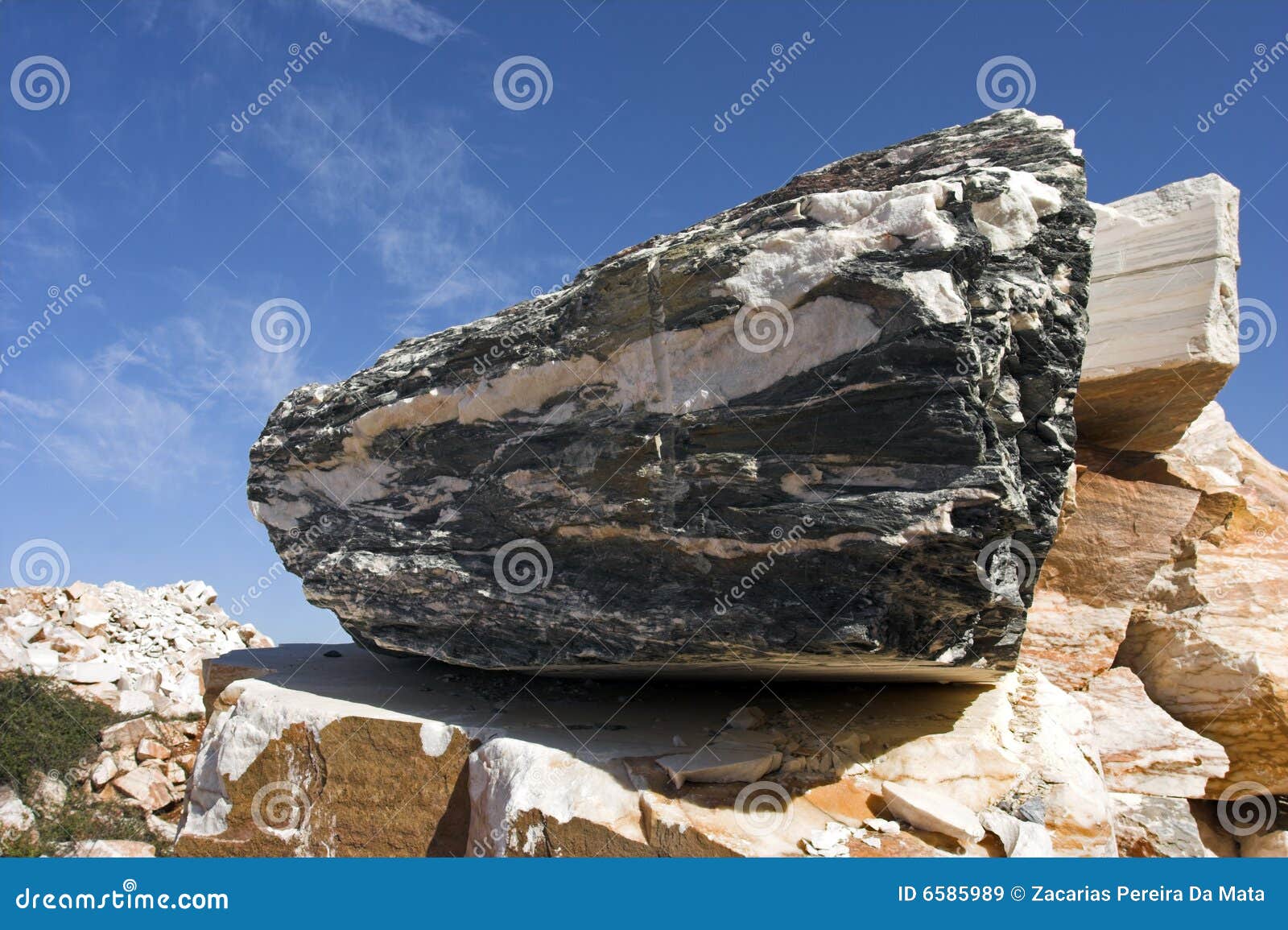 Raw marble stock image. Image of block, heavy, material 6585989