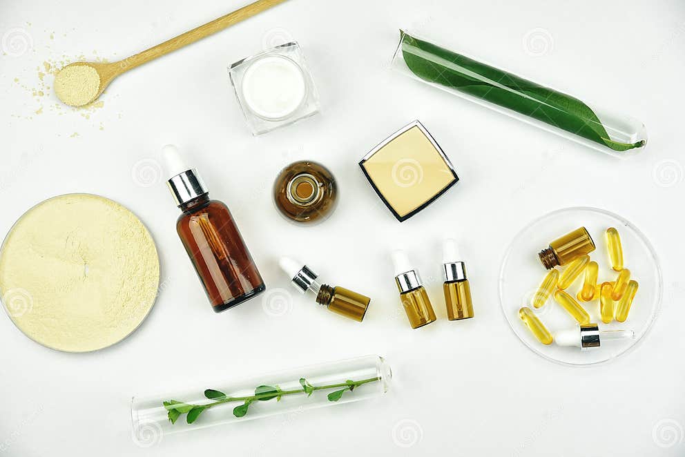 Raw Material and Cosmetics Beauty Product Packaging, Natural Organic