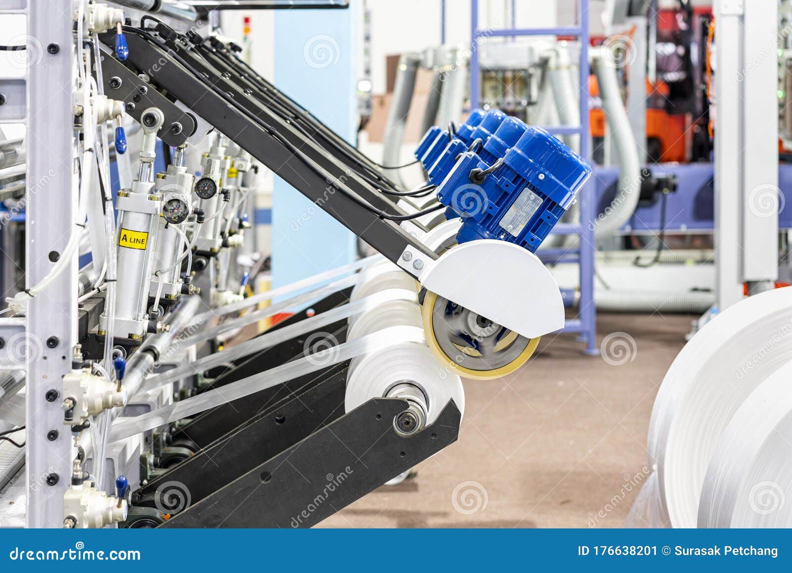 Raw Material Plastic Roll Set on Feed Set of High Technology Modern and