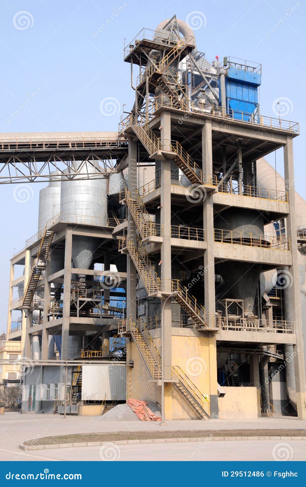 vertical mill and circulating air separator with y