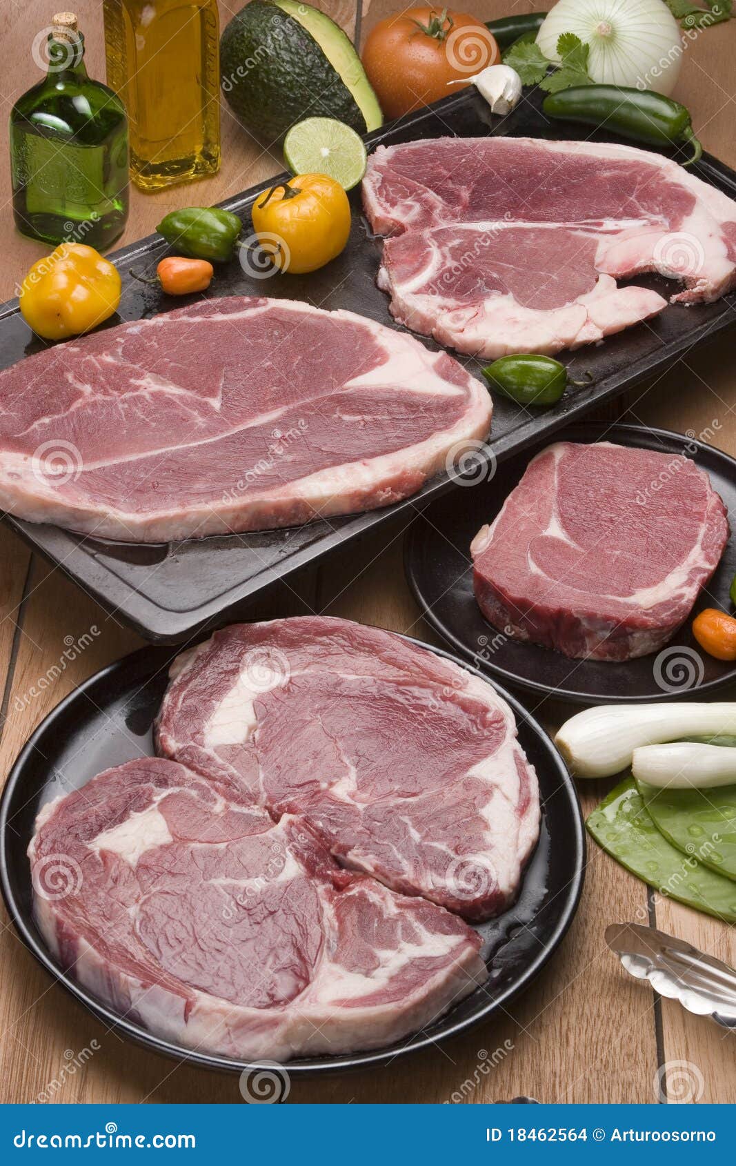 Raw meat stock photo. Image of gastronomy, thick, chile 18462564