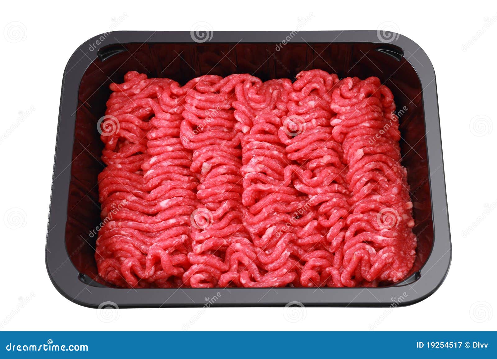 Raw Minced Beef in Brown Plastic Container Stock Image Image of
