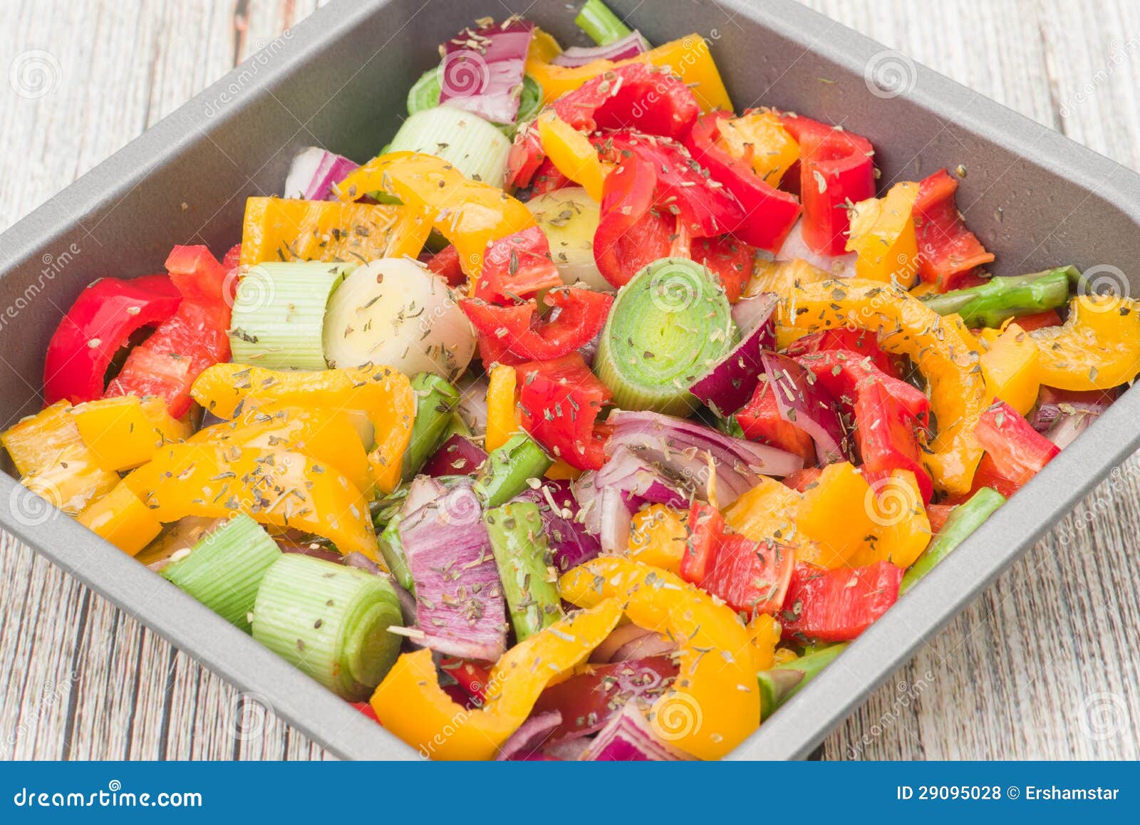 Raw Mixed Vegetables Ready for Roasting Stock Photo Image of multi