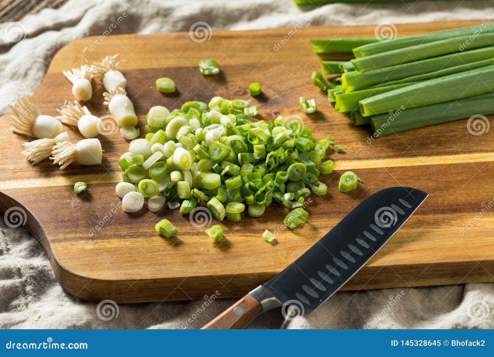 Raw Organic Chopped Green Onions Stock Image Image of ingredient