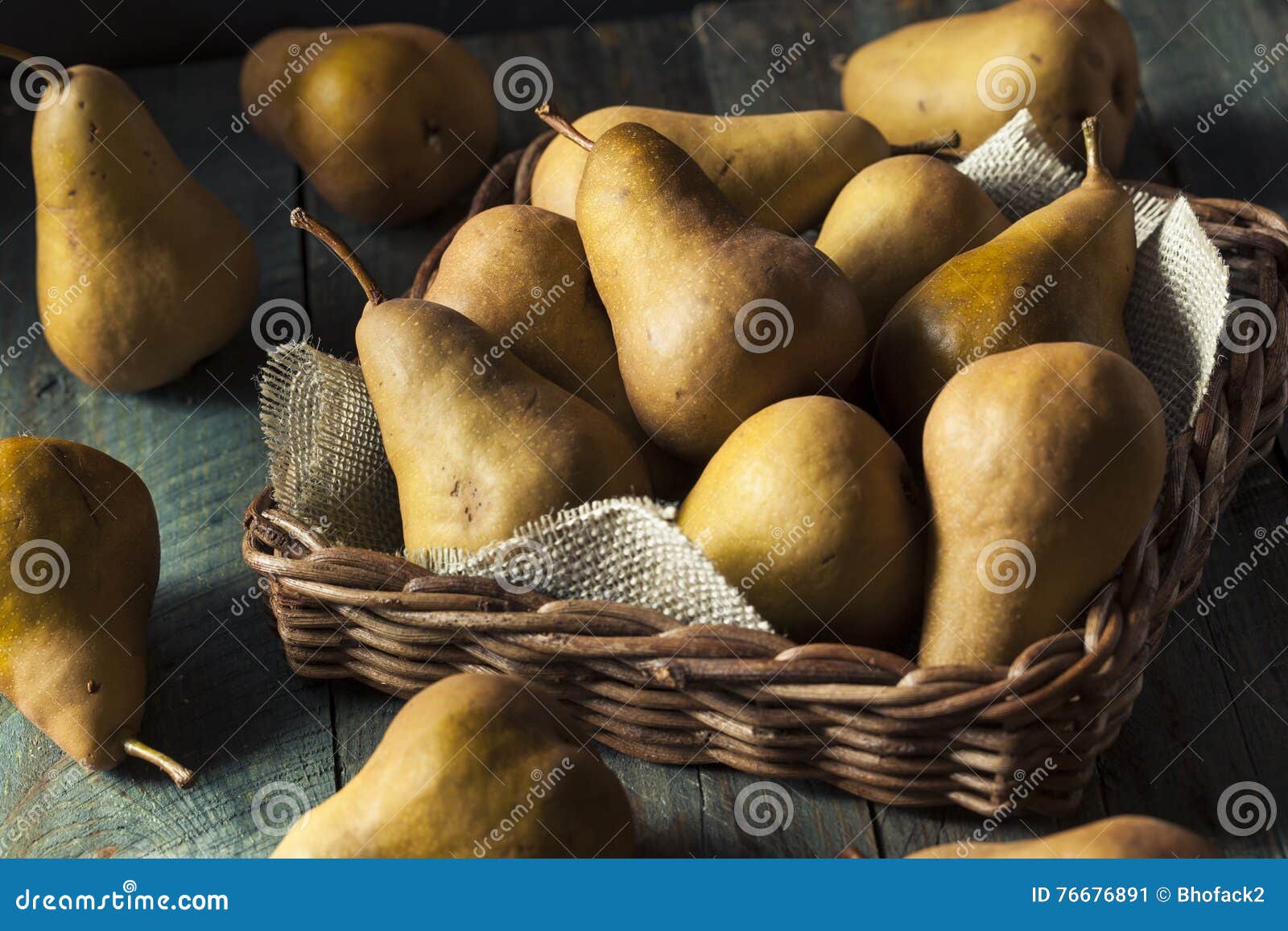 Raw Brown Organic Bosc Pears Stock Photo by bhofack2