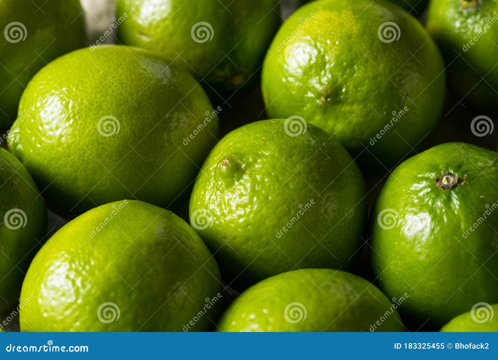 Raw Organic Green Limes stock image. Image of vegetarian 183325455