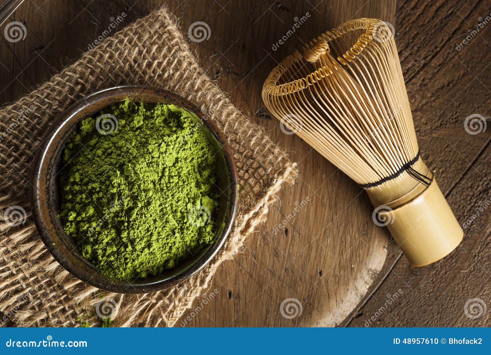 Raw Organic Green Matcha Tea Stock Photo Image of ground, beverage