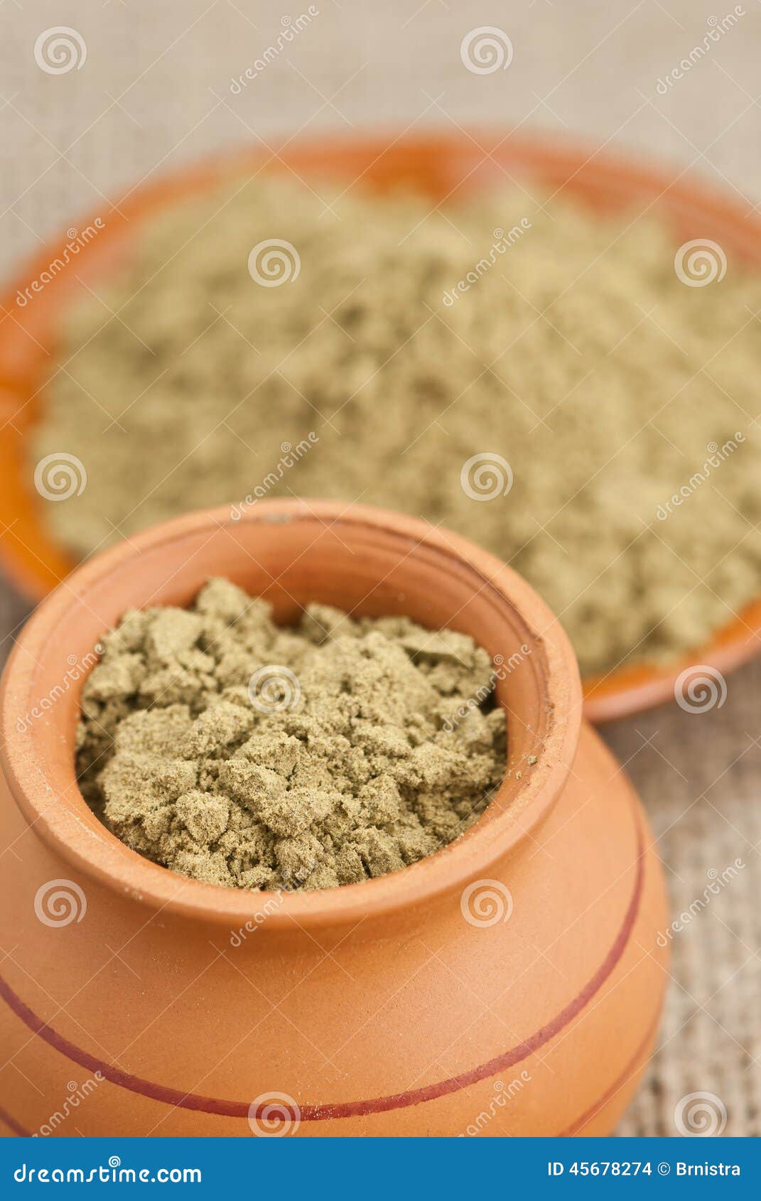 Raw Organic Hemp Protein Powder Stock Photo Image of super
