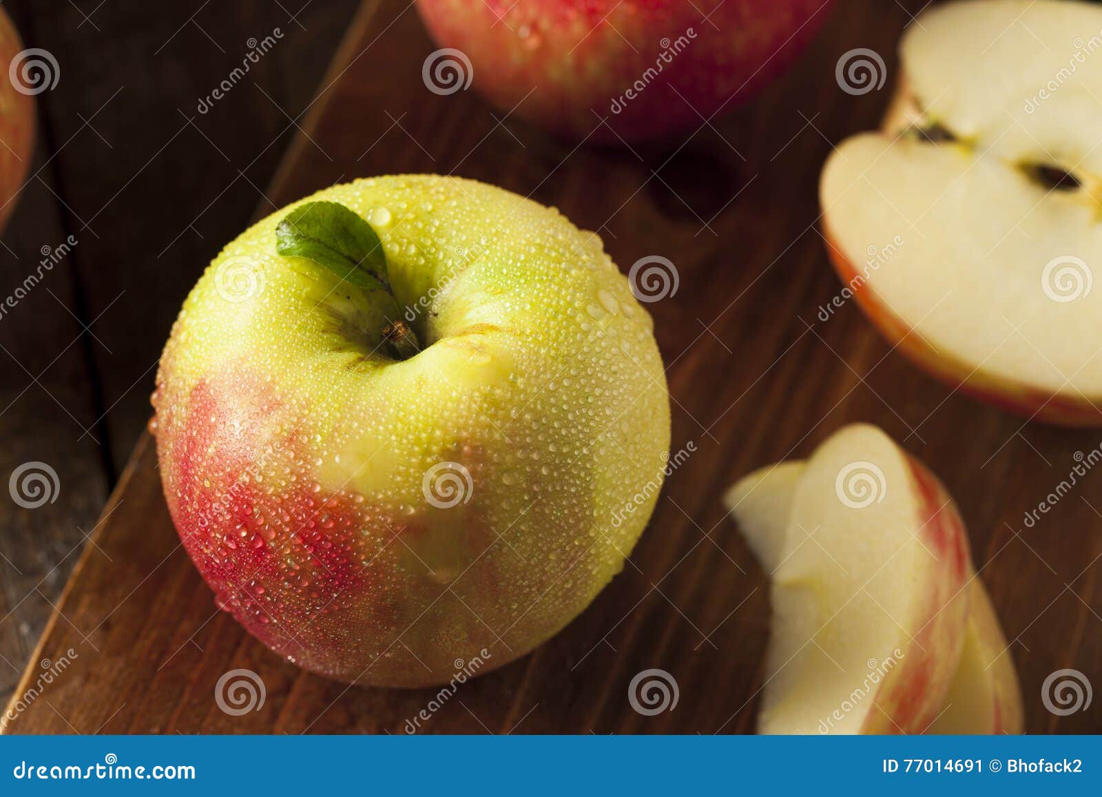 Raw Red Organic Gala Apples Stock Photo by bhofack2