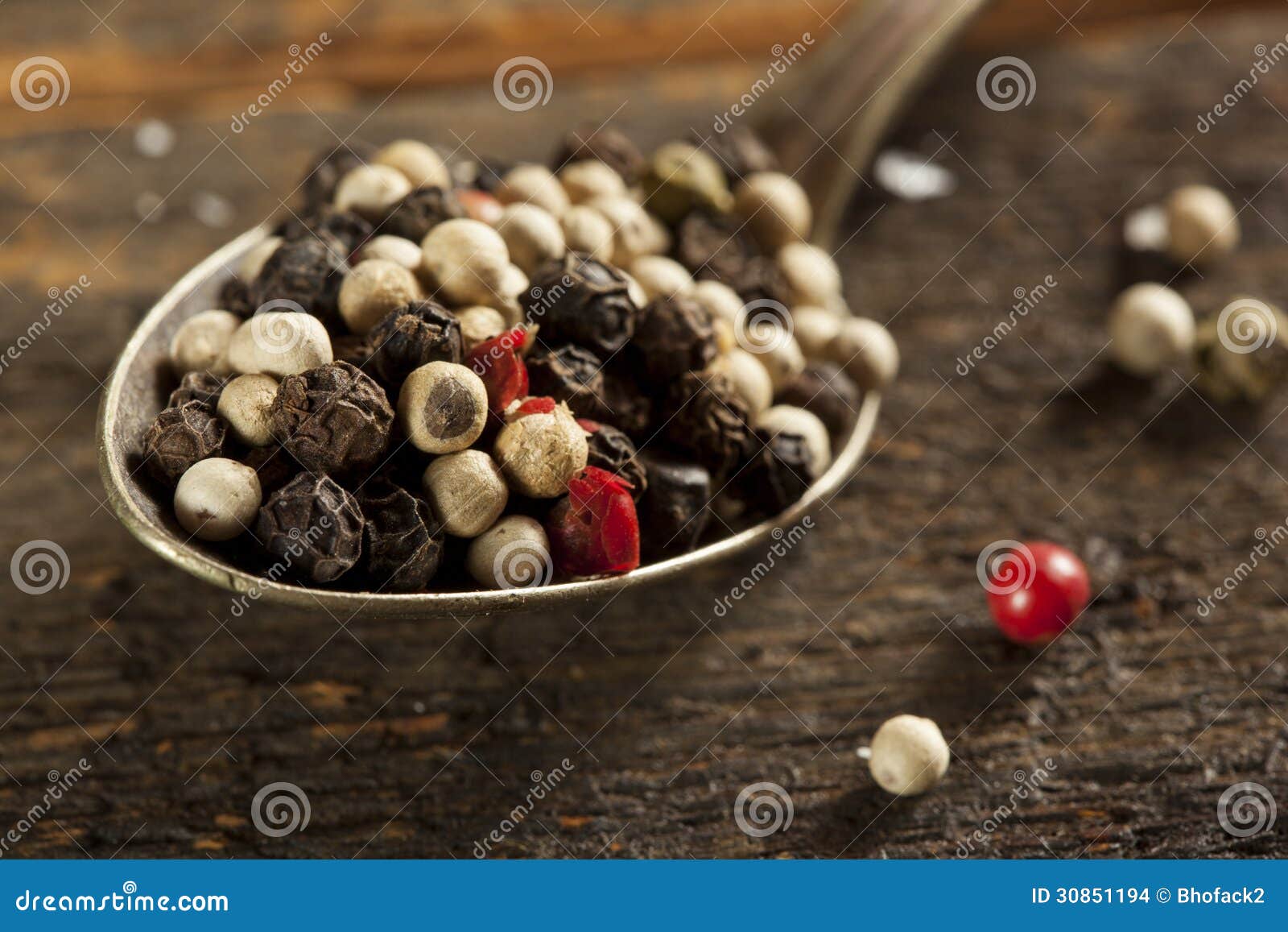 Raw Organic Hot Peppercorn Pepper Stock Photo Image of cooking, flavoring 30851194