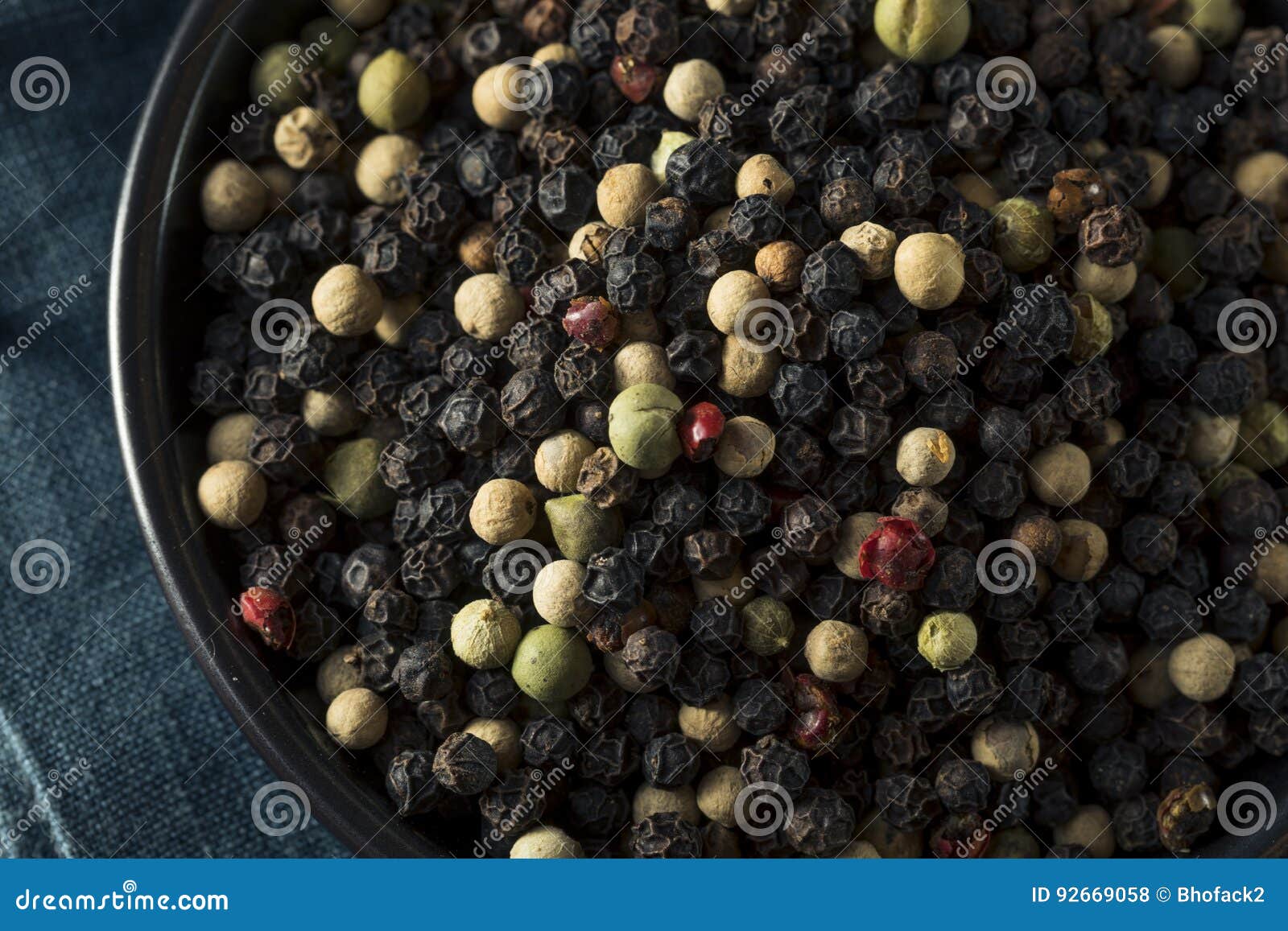 Raw Organic Mixed Peppercorns Stock Photo Image of condiment