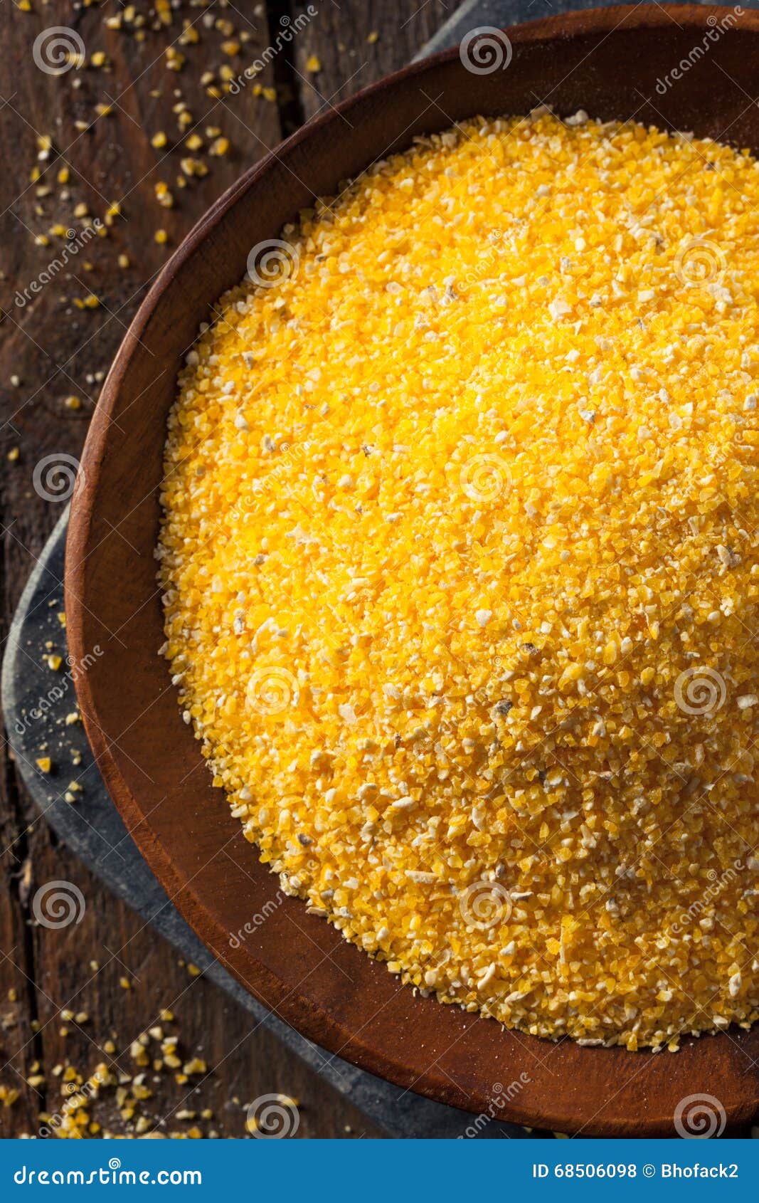 Raw Organic Polenta Corn Meal Stock Photo Image of maize, dietary