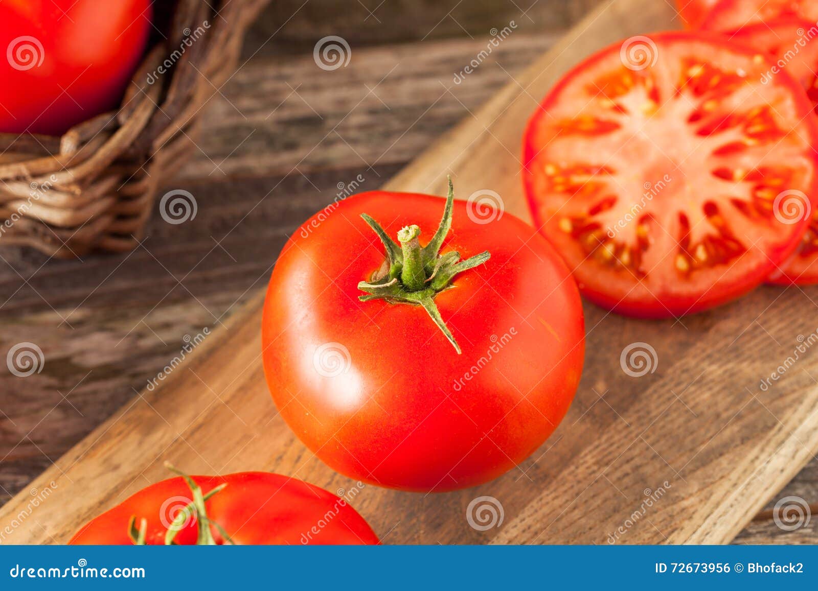 Raw Organic Red Beefsteak Tomatoes Stock Photo Image of natural