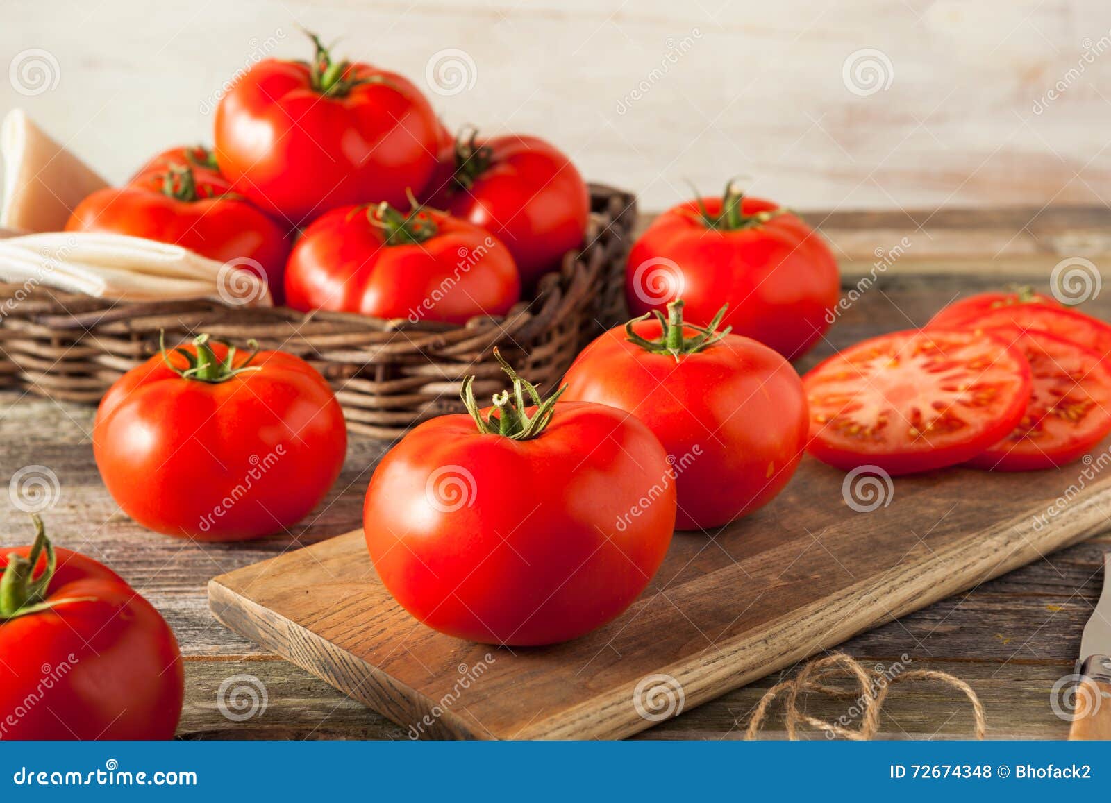 Raw Organic Red Beefsteak Tomatoes Stock Photo Image of shiny