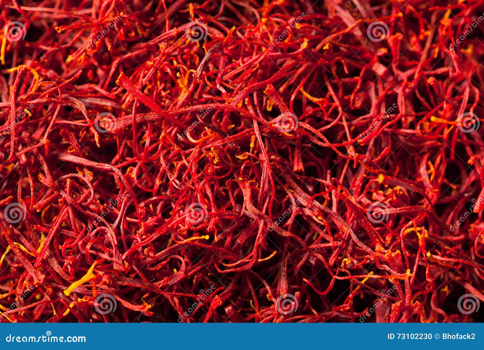 Raw Organic Red Saffron Spice Stock Photo Image of food, color 73102230